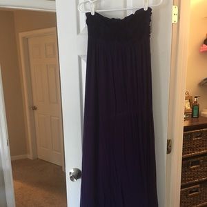 Long Plum Maxi Dress